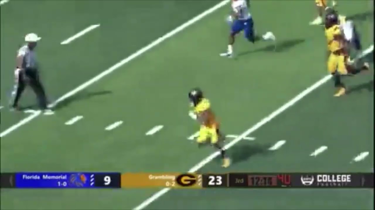 Grambling All-SWAC Linebacker Lewis Matthews Pick ^ vs Florida Memorial