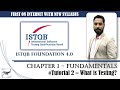 Istqb foundation 40  tutorial 2  11 what is testing  istqb foundation tutorials  tm square