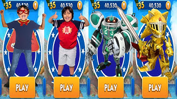 Tag with Ryan vs Sonic Dash - All Characters Unlocked Linebacker Omega New Costumes Combo Panda