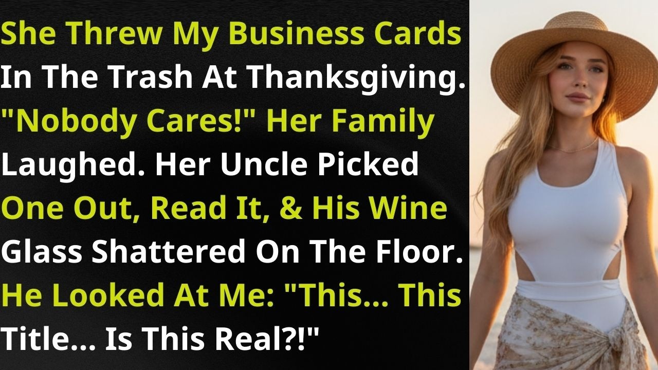 Она сказала: «Никому нет дела» и выбросила мои визитки — через несколько секунд в комнате воцарил...