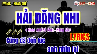 Đứa con Hải Đăng Nhi - Lyrics - Tình đơn côi chế | Nhạc chế Bé Bình - Hùng Sò | Karaoke Nhạc chế