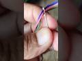 The Easiest Way to Thread 3 Strings! 🪡🔥 (Genius Tape Hack) #shorts #ytshorts #lifehack #diy