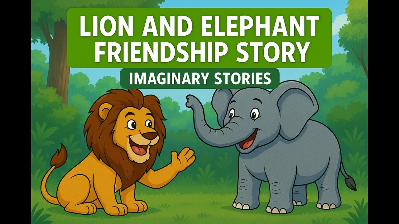 Lion & Elephant Friendship Story