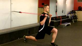 Split Stance OH Band Press