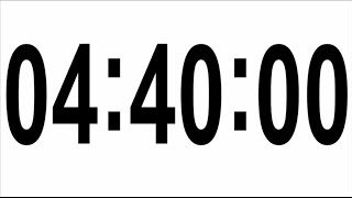 280 MINUTES TIMER # 4 HOURS 40 MINUTES TIMER •  COUNTDOWN TIMER WITH ALARM ⏰