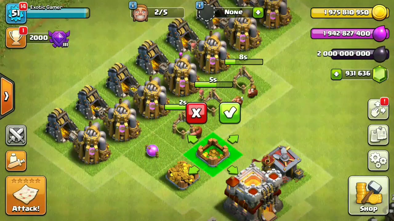 Clash of clans hack mod unlimited gold unlimited elixir & dark