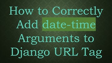 How to Correctly Add date-time Arguments to Django URL Tag