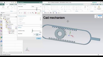 rack and gear mechanism transmission parts rorational slider simens nx
