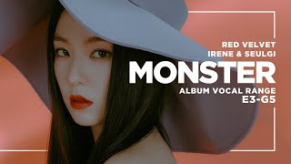 RED VELVET (레드벨벳) IRENE&SEULGI (아이린X슬기) - MONSTER || Album Vocal Range E3~G5 Resimi