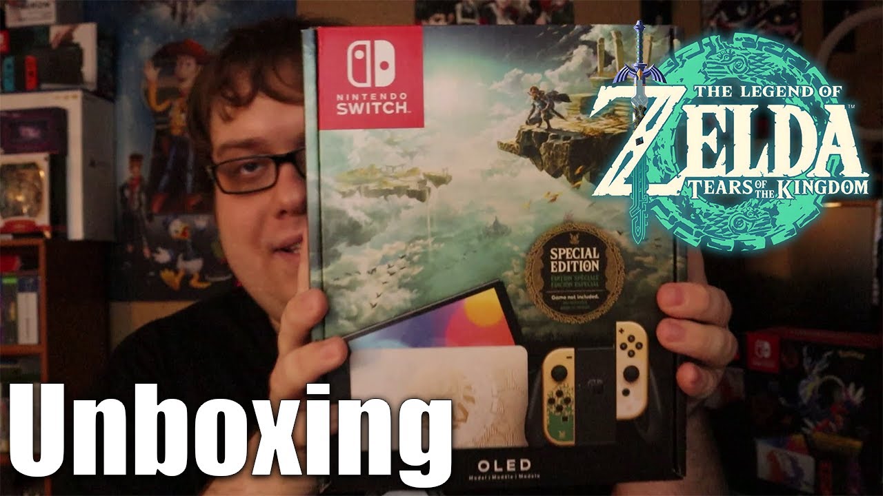 The Legend of Zelda Tears of the Kingdom Nintendo Switch OLED Unboxing #zelda #tearsofthekingdom