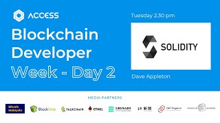 #BlockchainDeveloperWeek - Day 2-1 - Solidity w Dave Appleton