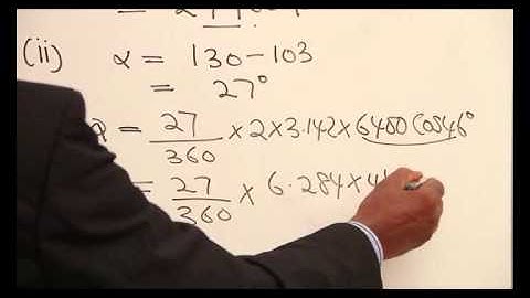 DISTANCE ALONG THE PARALLEL OF LATITUDE PART 6