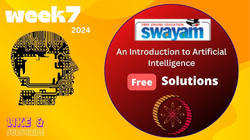 An Introduction to Artificial Intelligence week7 nptel solutions #nptelsolutionsweek7 #studynap #new