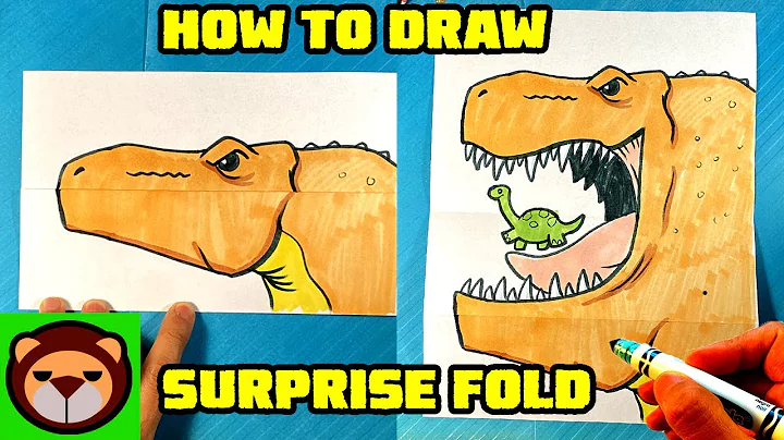 How to Draw DINOSAUR SURPRISE FOLD - T-rex