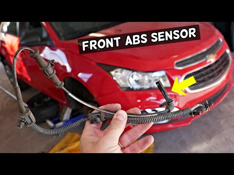 CHEVROLET CRUZE FRONT WHEEL SPEED ABS SENSOR REPLACEMENT REMOVAL | CHEVY CRUZE ABS