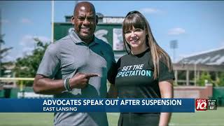 Victim advocates speak out on Mel Tucker suspension