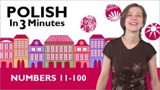 Learn Polish - Polish in 3 Minutes - Numbers 11-100