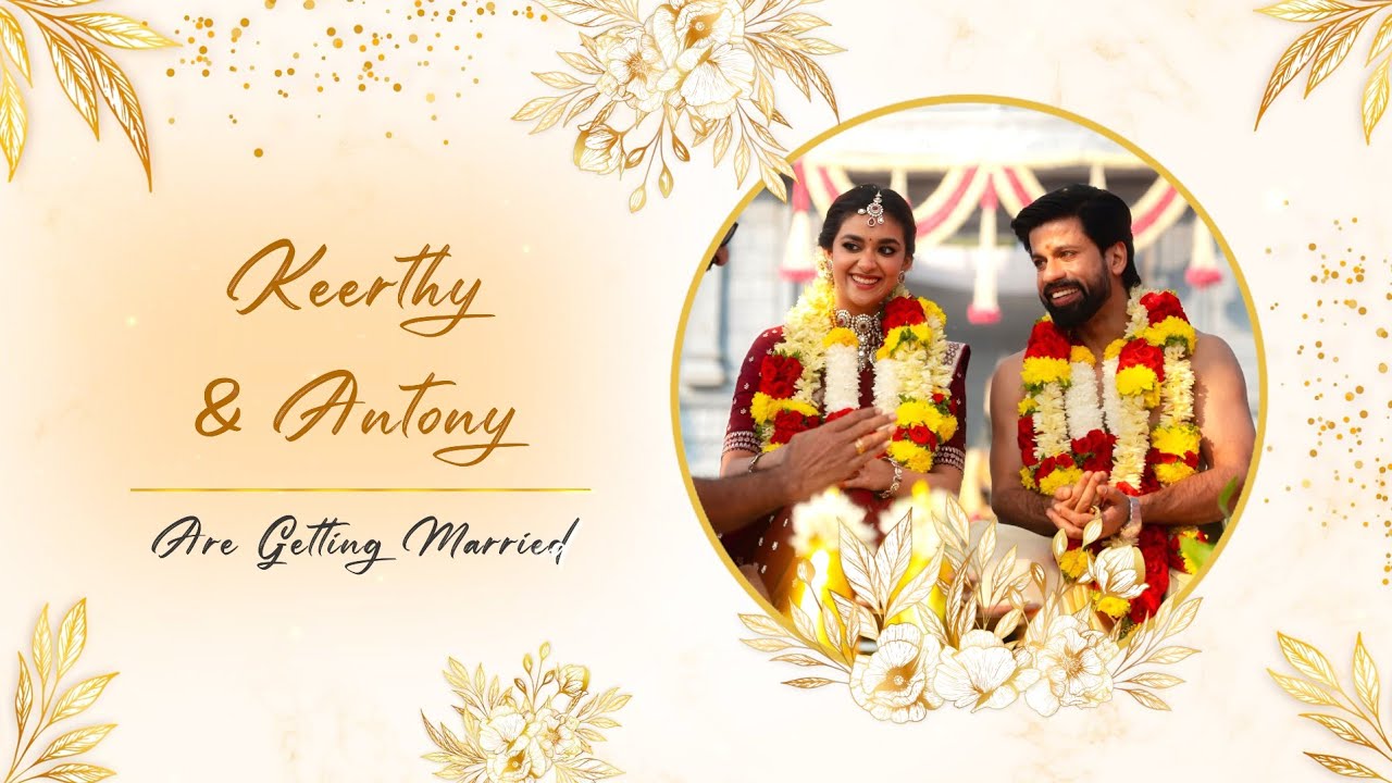 Keerthy+Antony | Wedding Invitation Video | Save The date Video | Vedha Video Mixing Unit