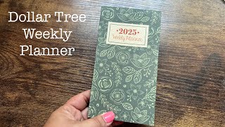 Inexpensive weekly planner from Dollar Tree