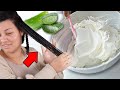 DIY whipped ALOE VERA &amp; AVOCADO hair butter that will grow your hair like crazy!