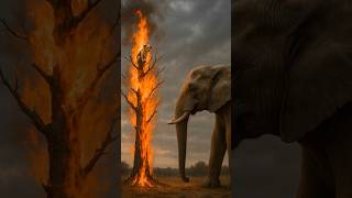 코끼리의 용기, 불타는 나무를 구하다 | Elephant’s Courage: Saving the Burning Tree