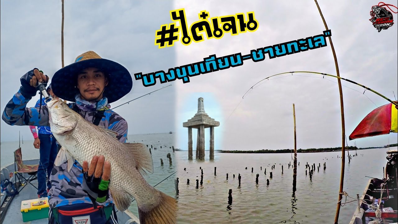 ตกกะพงกล่ำหอย ปากอ่าว!! #ไต๋เจน