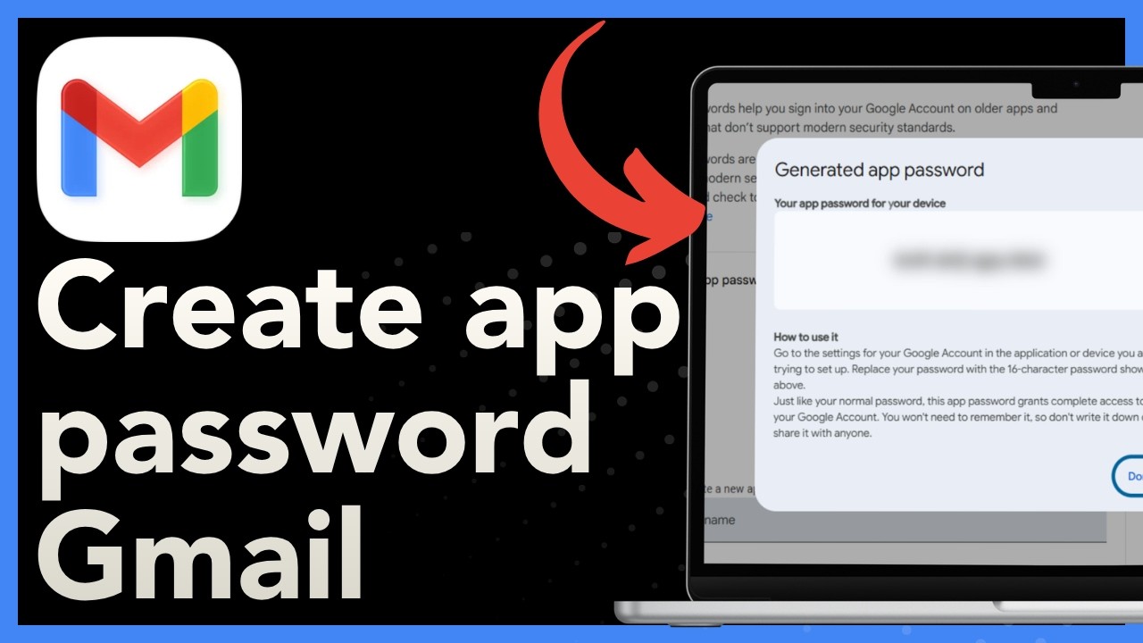 How To Generate & Create App Password In Gmail Account - YouTube