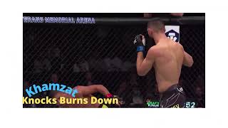 Khamzat Chimaev vs Gilbert Burns Knockdown