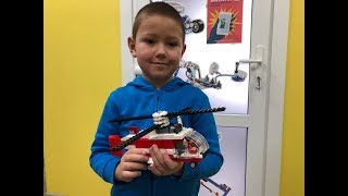 Пожарный вертолёт из Лего