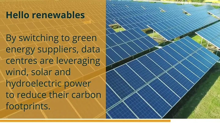 A Sustainable Future for Data Centres