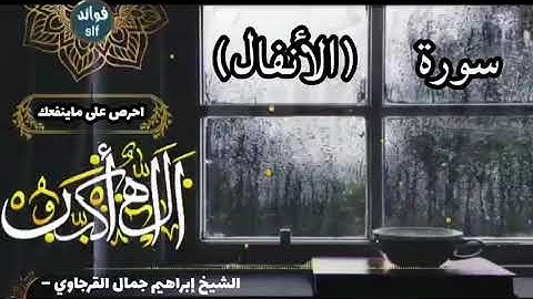 سورة الأنفال (كاملة) برواية السوسي عن أبي عمرو بصوت الشيخ ابراهيم القرجاوي