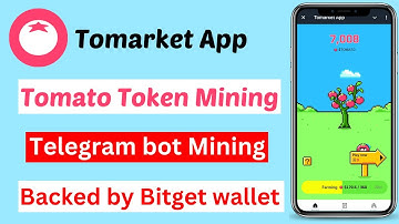 Tomato Token Mining | New Telegram Bot Mining | Backed by Bitget wallet