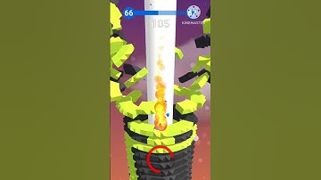 Stack Ball Gameplay || Level 66 || #shorts #trendingshorts #ytshorts