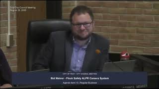 Troy, MI, City Council all accepting Flock Camera renewal