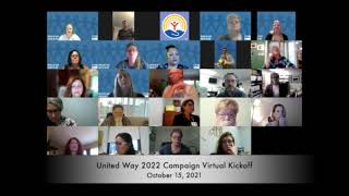 United Way 2022 Campaign Virtual Kickoff - October 15, 2021