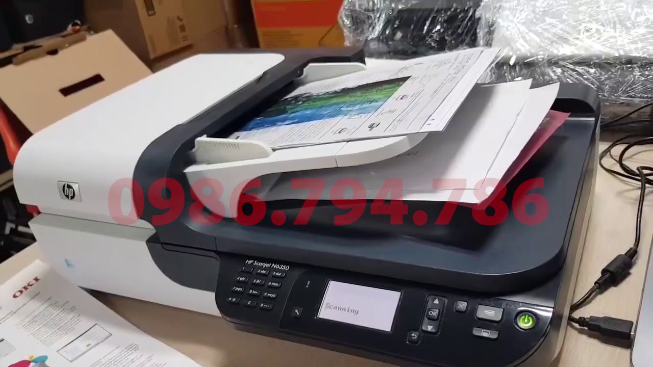 Máy scan HP N6350: scan ADF + mặt gương Flatbed - iScan.vn