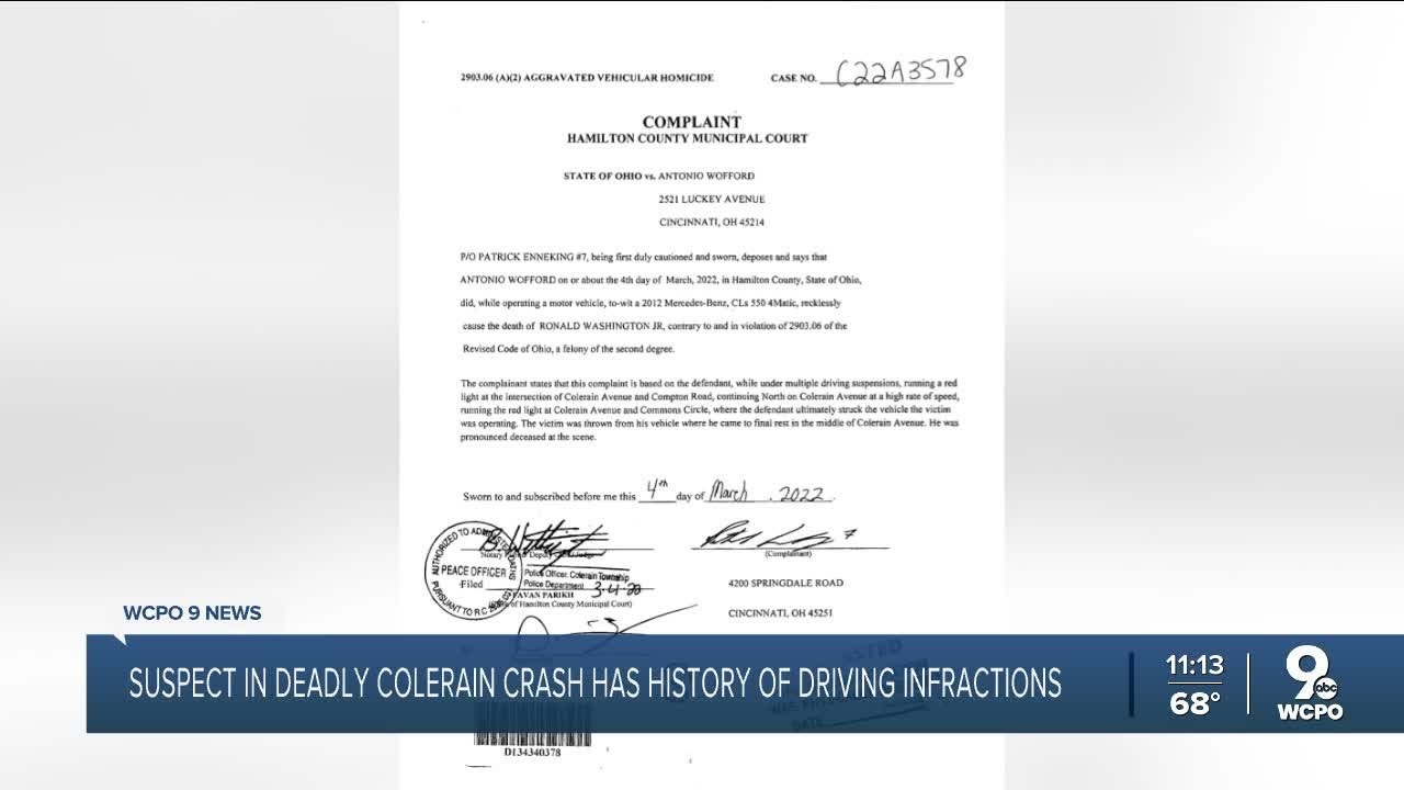 Driver in fatal Colerain crash wasn't supposed to be driving - YouTube