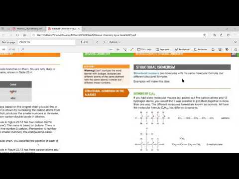 ቪዲዮ: የኦርጋኒክ ንጥረነገሮች Isomerism ዓይነቶች