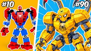 LEGO Marvel: Transforming Spider-Man Into Gold LEGO Mech | ROBO Bricks Channel