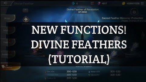 MU ORIGIN 2 DIVINE FEATHER NEW FUNCTION(EXPLANATION)