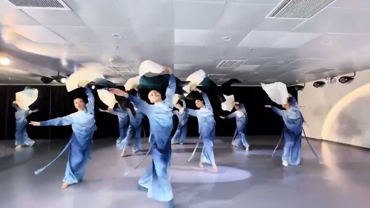 [Đăng lại] Yên vũ Vân đài (Mặc) bản múa quạt lụa dài full | múa cổ trang