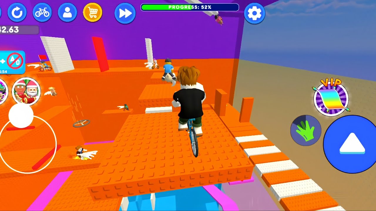 🤩😍 Obby on a bike 🚲 - slap 👋🏻 challenge 🤯🚲 - Obby on a bike 🚲 slap 👋🏻 challenge Game Play video 🤯🚲👋🏻