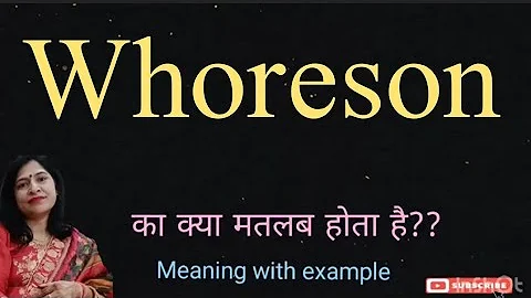 whoreson meaning l meaning of whoreson l whoreson ka matlab hindi mein kya hota hai l vocabulary