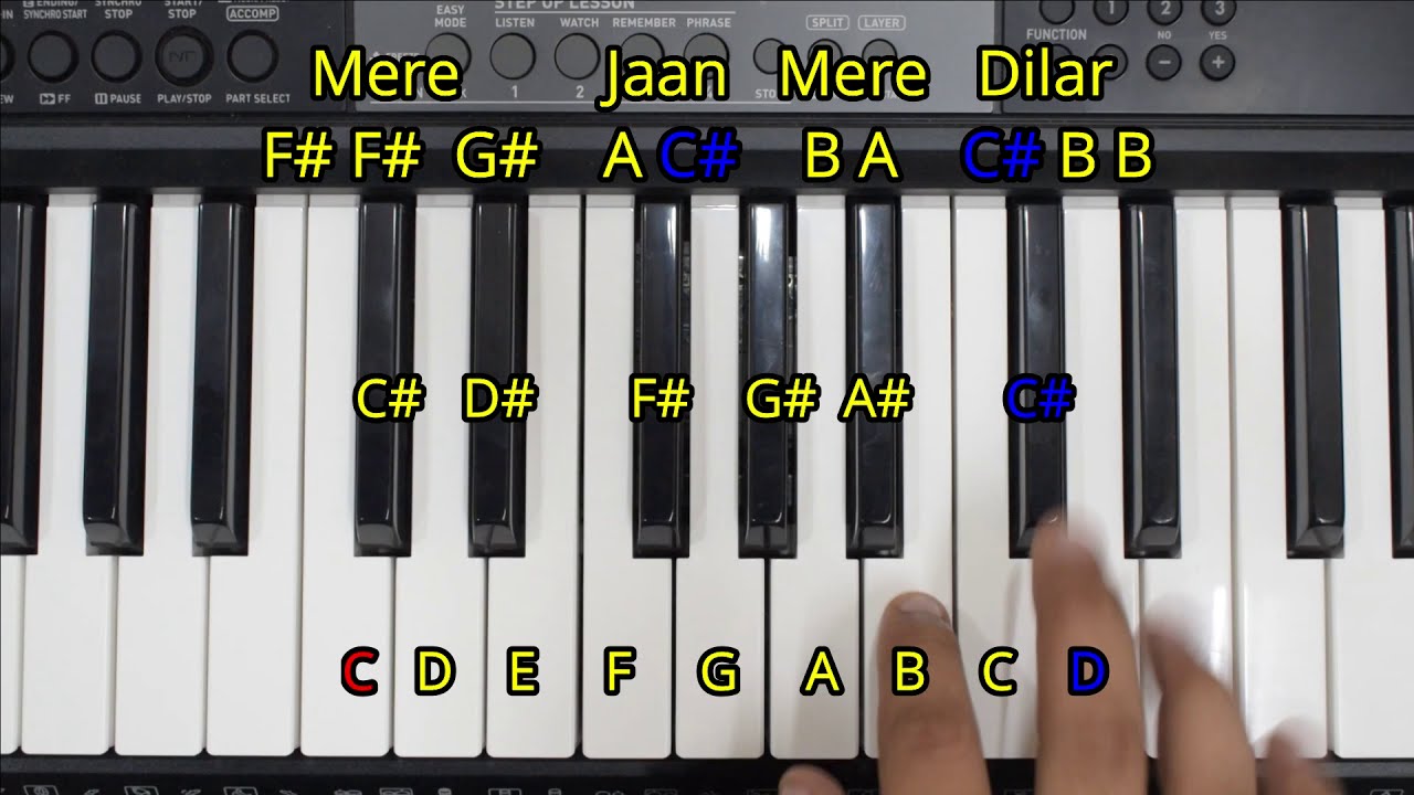 Dil Ne Ye Kaha Hai Dil Se - आसानी से पियानो पर सीखे | Dhadkan | Easy Piano Tutorial | Harmonium Guru