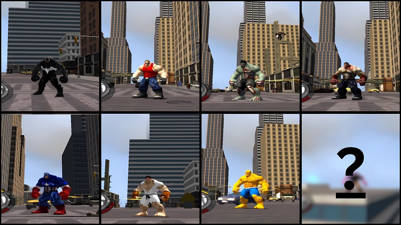 THE INCREDIBLE HULK (PC 2008) - ALL COSTUME + MODS