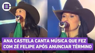 Ana Castela canta música que fez com Zé Felipe em show logo após anunciar término
