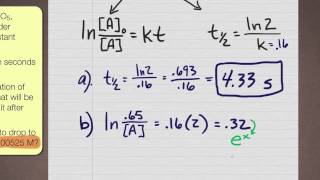 First Order Kinetics problem