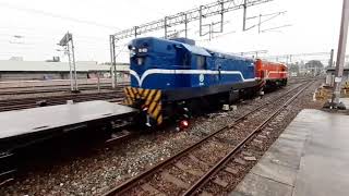 藍R機次位!!台鐵7802次貨列嘉義開車