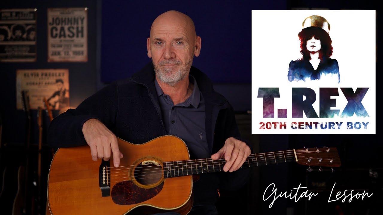 T.Rex 20th Century Boy Guitar Tutorial - Beginner to Intermediate