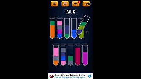 Water Sort Puzzle - Color Liquid Sorting Game Level 82 Solution